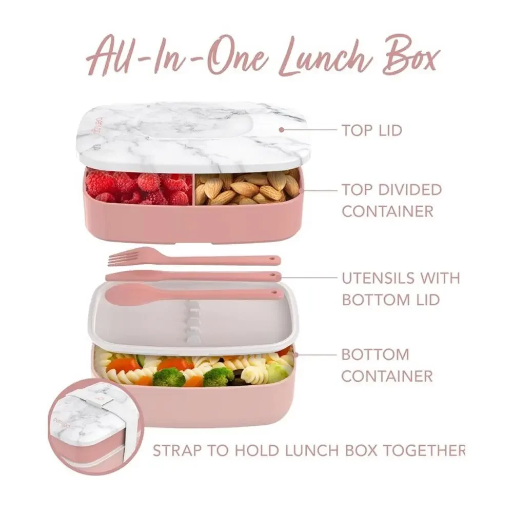 Bentgo Classic All-in-One Stackable Bento Lunch Box Container Meal Prep To Go